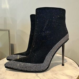 AZALEA WANG RHINESTONE BOOTS | Pave The Way
Pointed Toe Studded Stiletto Heels